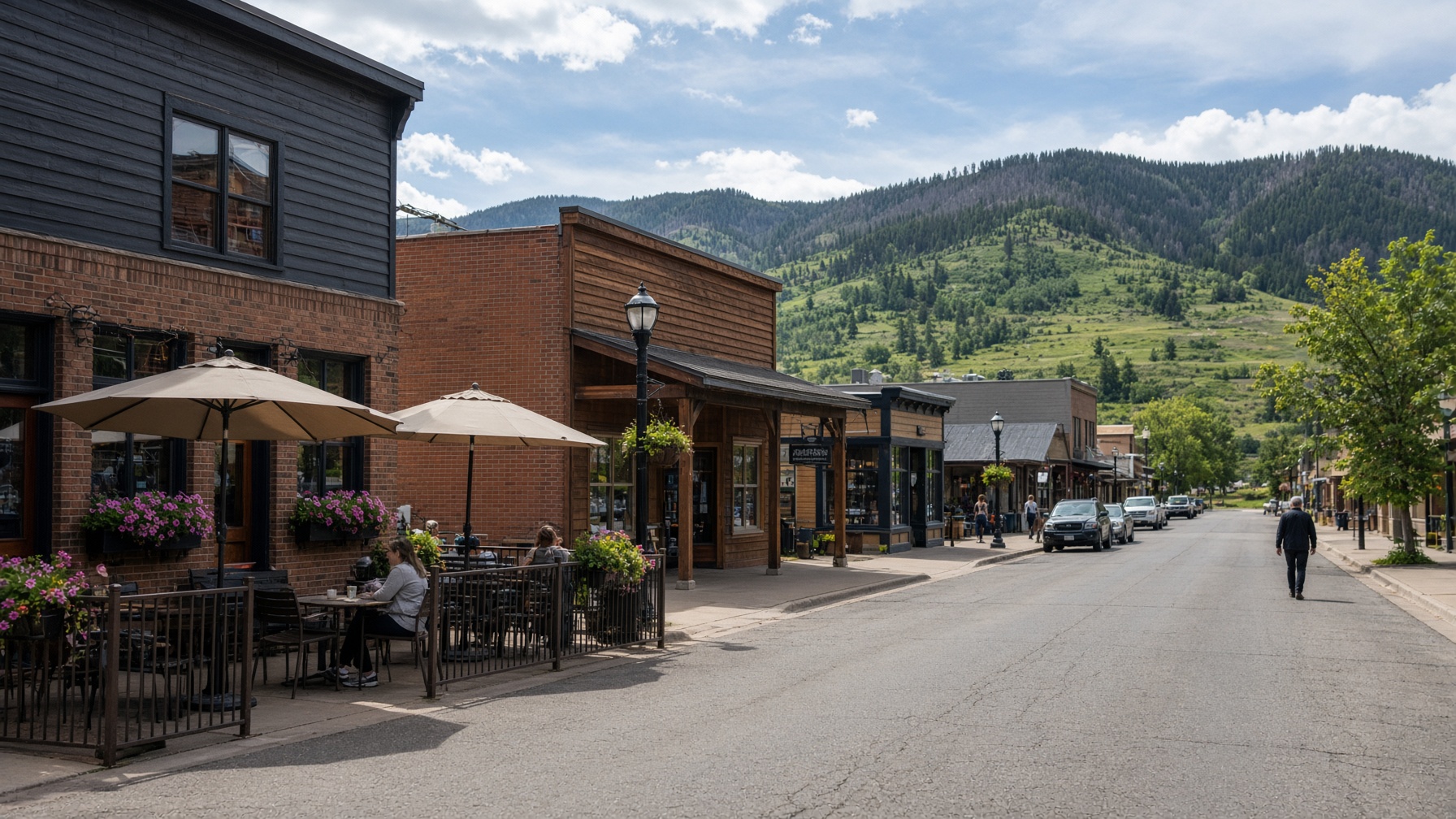 Downtown Fraser Colorado restaurants and breweries one mile from the condo