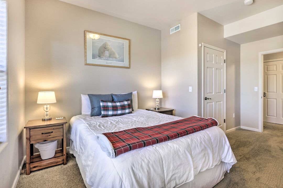 Downstairs queen bedroom suite in the Fraser vacation rental